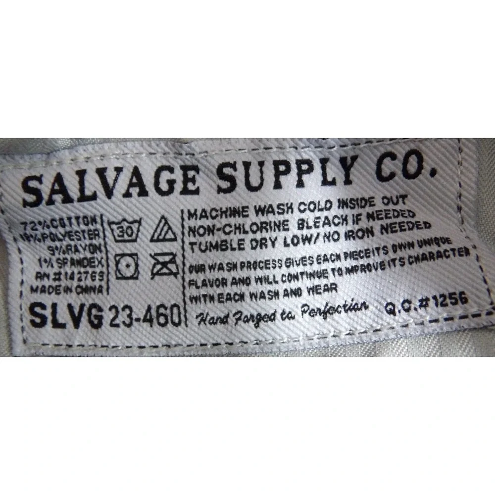 Salvage Havoc Moto Jeans Men W32 L30 Black Slim Straight Biker Buckle Denim Pant